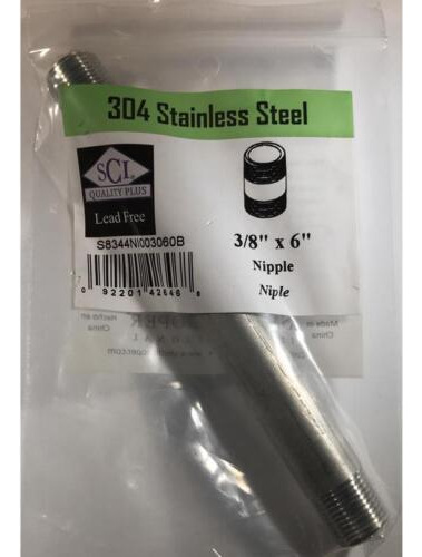 Smith-cooper 4632100670 Stainless Steel Lead-free Nipple Vvf