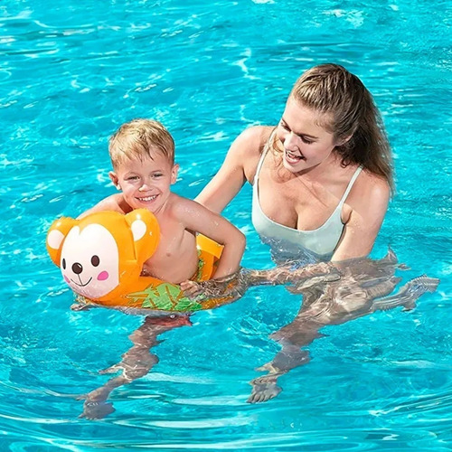 Imagen 3 de 7 de Flotador Inflable Salvavidas Diseño Mono Animales Bestway