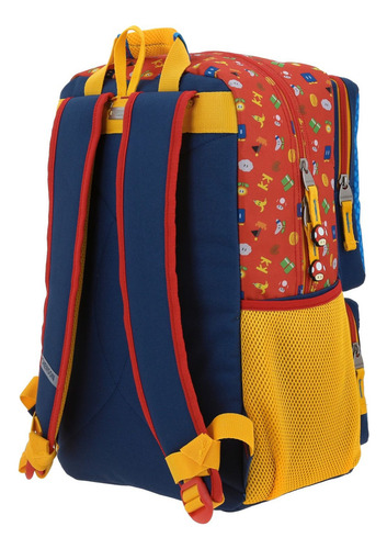 Mochila Mario Bros Onder Primaria Backpack Mb70508-9 Color M Multicolor Mario Bros