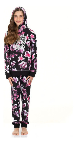 Pijama Algodón Con Capucha Niñas