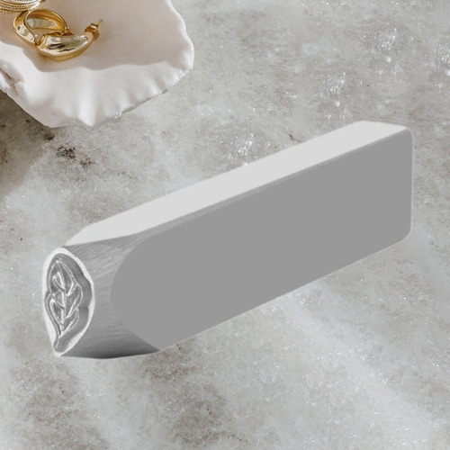 Sello De Metal Para Joyería, Sello Artístico Hoja Derecha