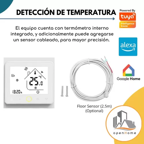 Termostato Wifi MOES para Losa Radiante de Caldera de Agua o Gas