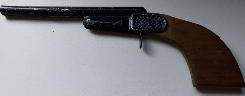 Matarazzo Antigua Pistola. Caño Metálico Y Empuñadura Madera