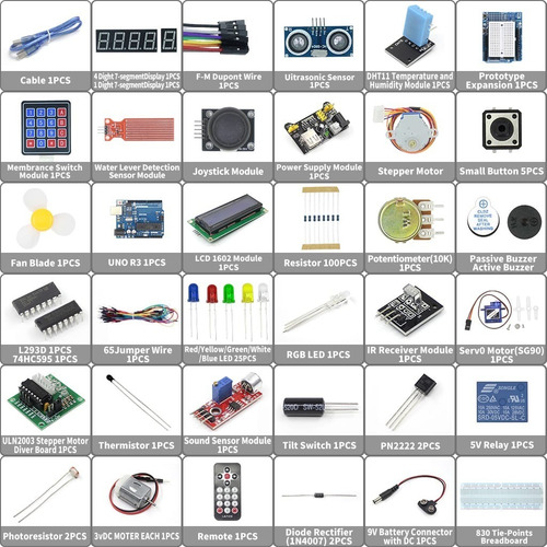 Kit Arduino Uno R3 - Atmega328p Uno R3