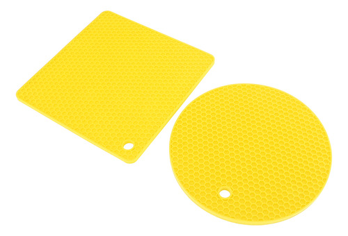 Alfombrillas De Silicona Para Cocina, 5 Unidades, 2 Redondas
