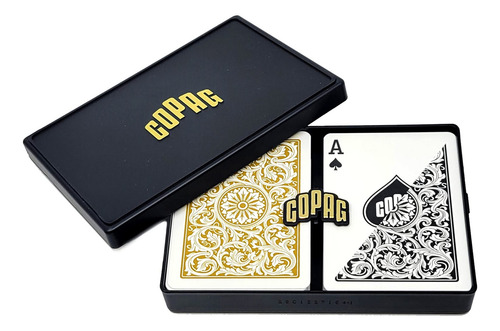 Rts De Poker Tmño Regulr Índice 1546 2 Mzos Negro Oro