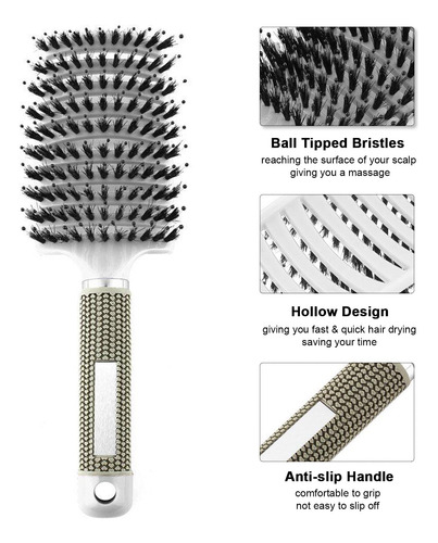 Peine Para Secar Cabello Rizado Y Liso Con Ondas Para Cepill