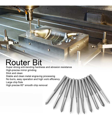Broca Fresadora Para Tallar Madera Cnc, Acero De Tungsteno,