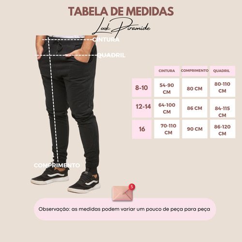Kit 3 Calças Moletom Forradas Listras Laterais Juvenis Moda