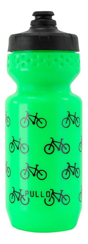 Garrafa Pullo Bike Verde Neon 600ml Cor Verde-néon