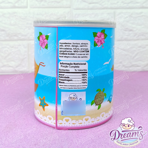 20 Rótulos Para Lata De Leite Ninho Moana Baby 400g
