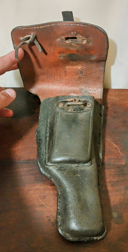 Cartuchera De Cuero Antigua Para Pistola (Usado)