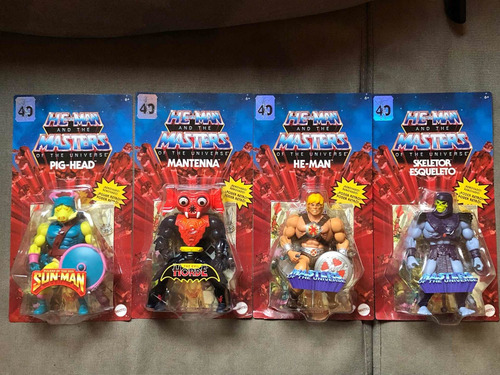 He Man Origins Mattel Wave 9 Mantena, He Man, Skeletor Pig H (Usado)