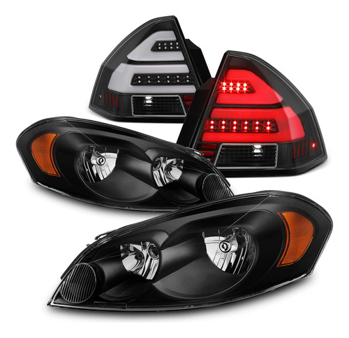 Para Chevy Impala Limited Black Faro Led Barra Tubo Par Luz