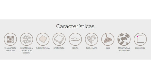 Imagen 3 de 5 de Porcelanato Pulido Cerro Negro Monaco Gris 58,5x58,5 1ra
