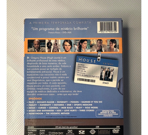 Box Dvd Dr. House 1° Temporada Original (Usado)