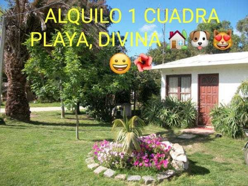 1 Alquilo Casita Divina Y Libre! A 1 Cuadra Y Media De La Playa, Aire Acond, Parrillero, Wifi, Jardin Con Estacionamiento