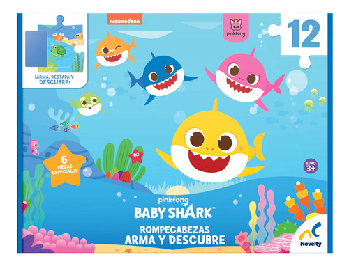 Rompecabezas Baby Shark Mod. Jca-4308 Marca Novelty®