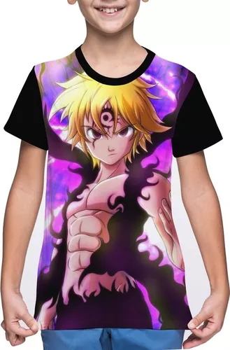 Camisas Camisetas Anime Sete pecados capitais Nanatsu