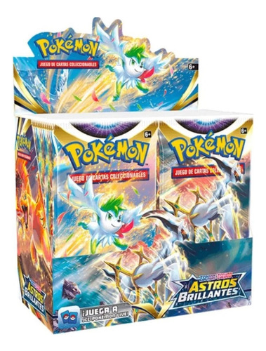 Cartas Pokemon 36 Sobres Astros Brillantes En Español