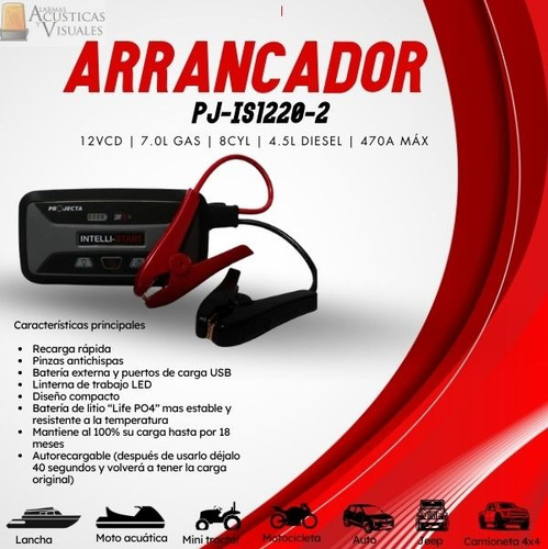 Arrancador Auto-recargable 470 A 7.0l Gas 8cyl 4.5l Diesel