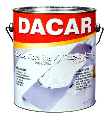 Enduído Exterior Massa Acrílica Dacar Premium 6 Kg