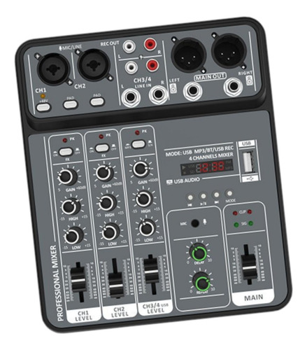 Mini Sound Mixing Console Mezcla De Sondeo De Sonido