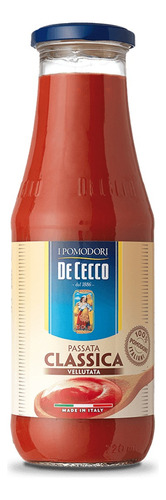 Puré De Tomate De Cecco Passata Classica 700 Gr. Italia