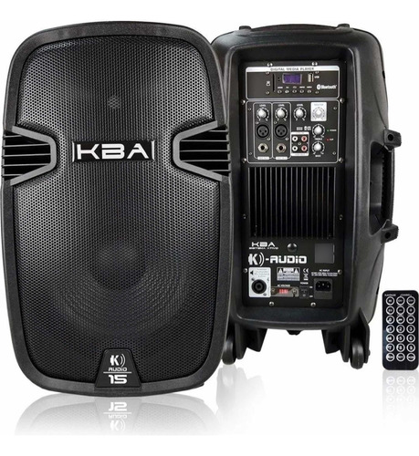 Caixa Som Ativa K-áudio Kba15  Falante 15 250w Usb Bluetooth