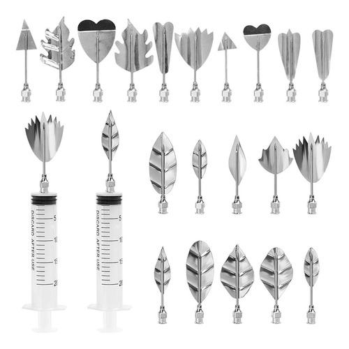 Herramientas Gelatina 3d 20pcs Acero Inox Kit Arte Con 2 Jer