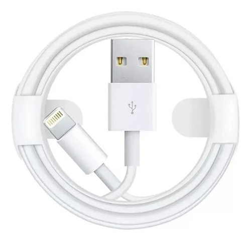 Cable de carga blanco para iPhone y tableta Apple de 1 metro