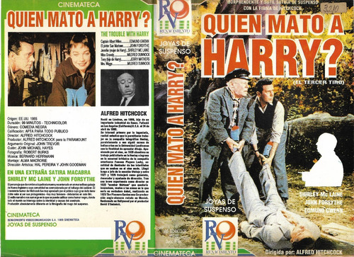 Quien Mato A Harry? Vhs Alfred Hitchcock Shirley Maclaine Mw