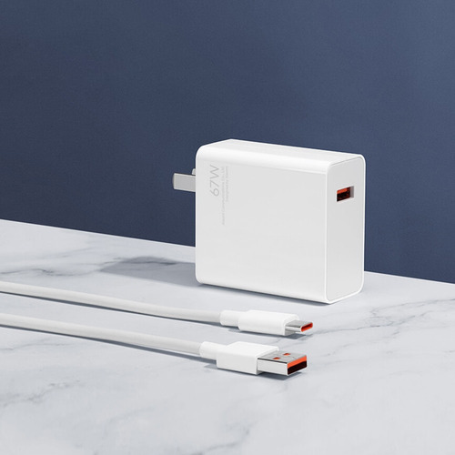 Cargador Xiaomi 67w Original Tipo C Redmi Note Poco Mi Ultra Blanco