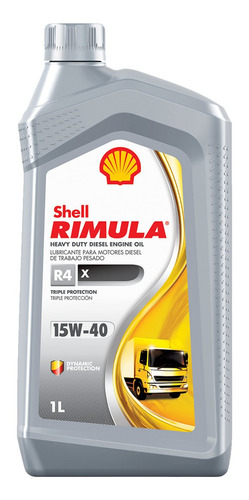 Aceite 15w-40 Carter Vehiculos Pesados Shell Rimula R4 X 1lt