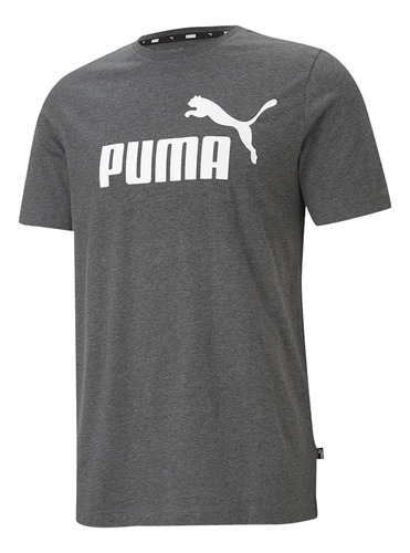 Camiseta Puma Ess Heather Tee  Hombre-gris