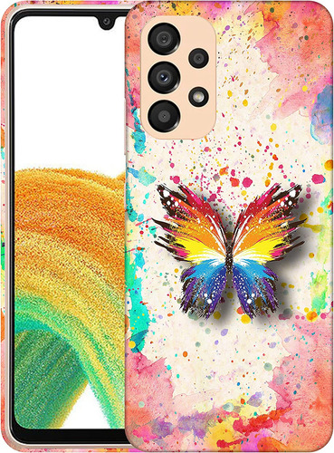 Funda Para Samsung Galaxy A23 5g - Mariposa De Colores