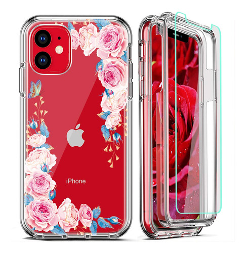 Firmge Funda Para iPhone 11, Con 2 Protectores De Pantalla D