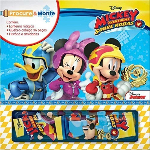 Livro Disney Procure E Monte - Mickey Com Lanterna Magica E