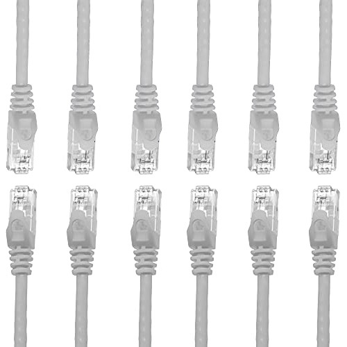 Cat6 Ethernet Patch Cable (cmr) | Pack Of 5 | 1 Ft | Snagles