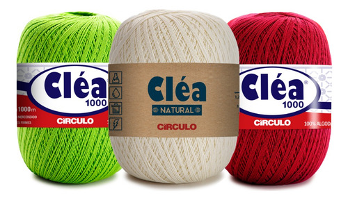 Línea 1000 de Cléa, lana, ganchillo, color 1198, color mantequilla