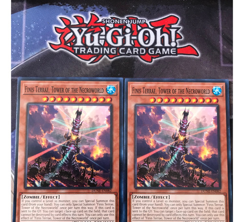 Set Finis Terrae Tower Necroworld X2 Yu-gi-oh! Original