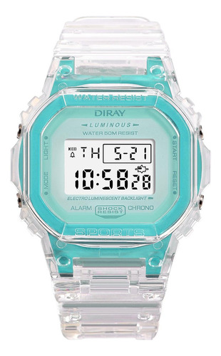 Reloj De Pulsera Diray Unisex Dr218lct4 Transparente