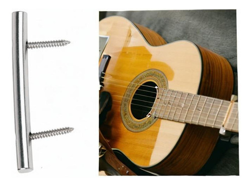Barra De Retención De Cuerda De Guitarra Eléctrica Plata