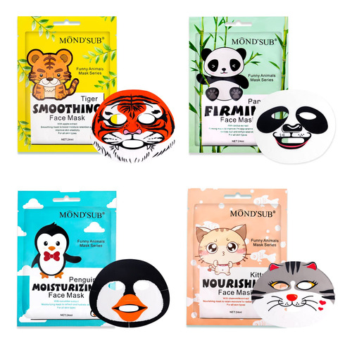 Mascara De Spa De Animales, Hoja De Mascaras De Personajes,