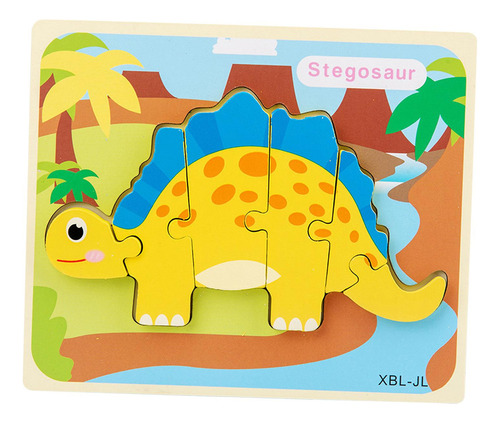 * Rompecabezas De Dinosaurio De Escritorio De Madera 3d