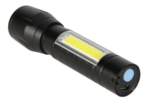 Linterna Mini Tactica Led Cob Recargable Por Usb Con Zoom 