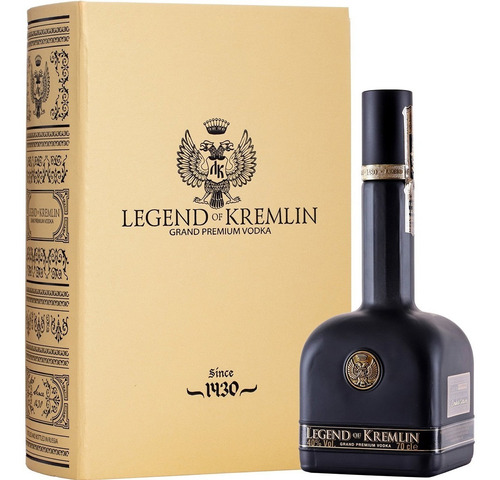 Vodka Legend Of Kremlin Black Grand Premium 700ml 40% Black
