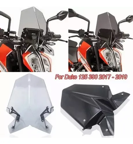 ~! Parabrisas Con Soporte For Ktm 125 200 390 Duke 2017-2023