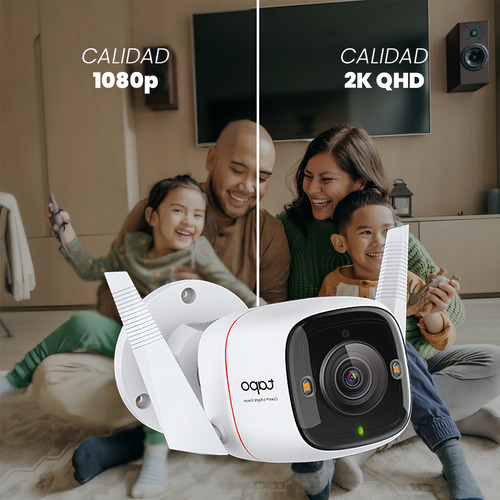 Tapo & Cronos Cámara De Seguridad Tapo-c325wb-plus-128 + Microsd 128gb Visión Nocturna Colorpro 2k Qhd Detección De Movimiento Protección Ip66 Inalámbrica/cableada Cctv Sirena C325wb Audio Doble Vía