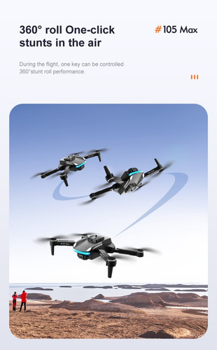 Drone K105 Max Plegable Wifi Fpv Detección De Obstáculos